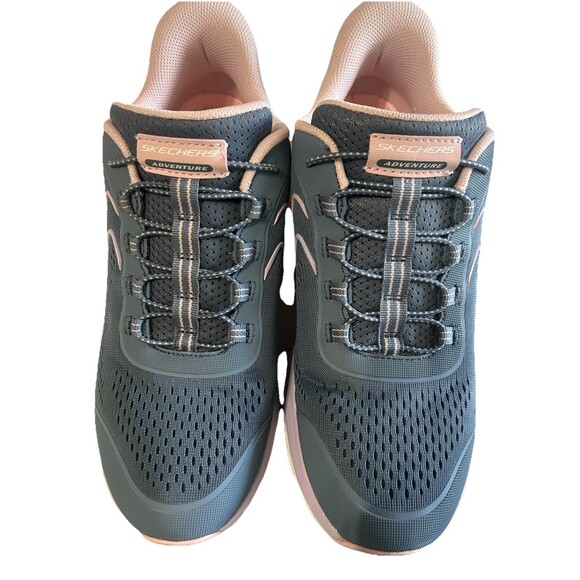 Skechers Slip Ins Womens Sz 9 Wide Fit Glide Step Slate Memory Foam Shoe 180272 - Picture 6 of 14